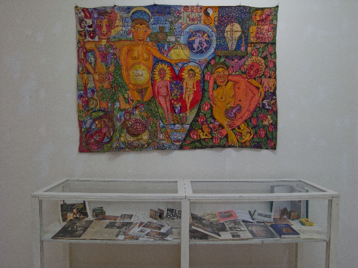 Helga Sophia Goetze, embroidery courtesy Karin Pott, Wonderloch Kellerland Berlin 2012, photo Stefan Maria Rother Helga Sophia Goetze, embroidery courtesy Karin Pott, Wonderloch Kellerland Berlin 2012, photo Stefan Maria Rother